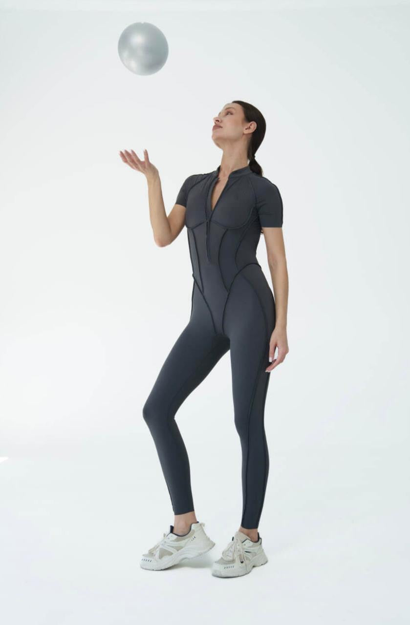 GALAXY TINY ZIP GRIS - JUMPSUIT