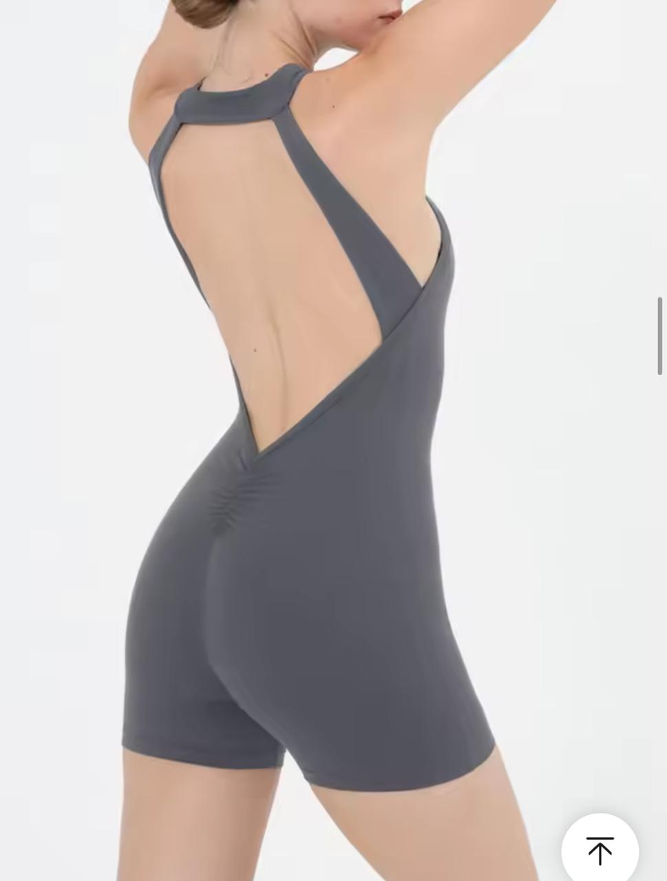 HALTER TANIA GRIS - JUMPSUIT