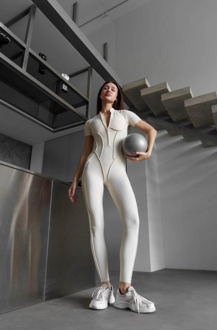 GALAXY ZIP TINY IVORY - JUMPSUIT