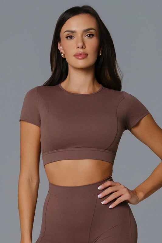 TOP MANGA CORTA ASTRAL CAFÉ