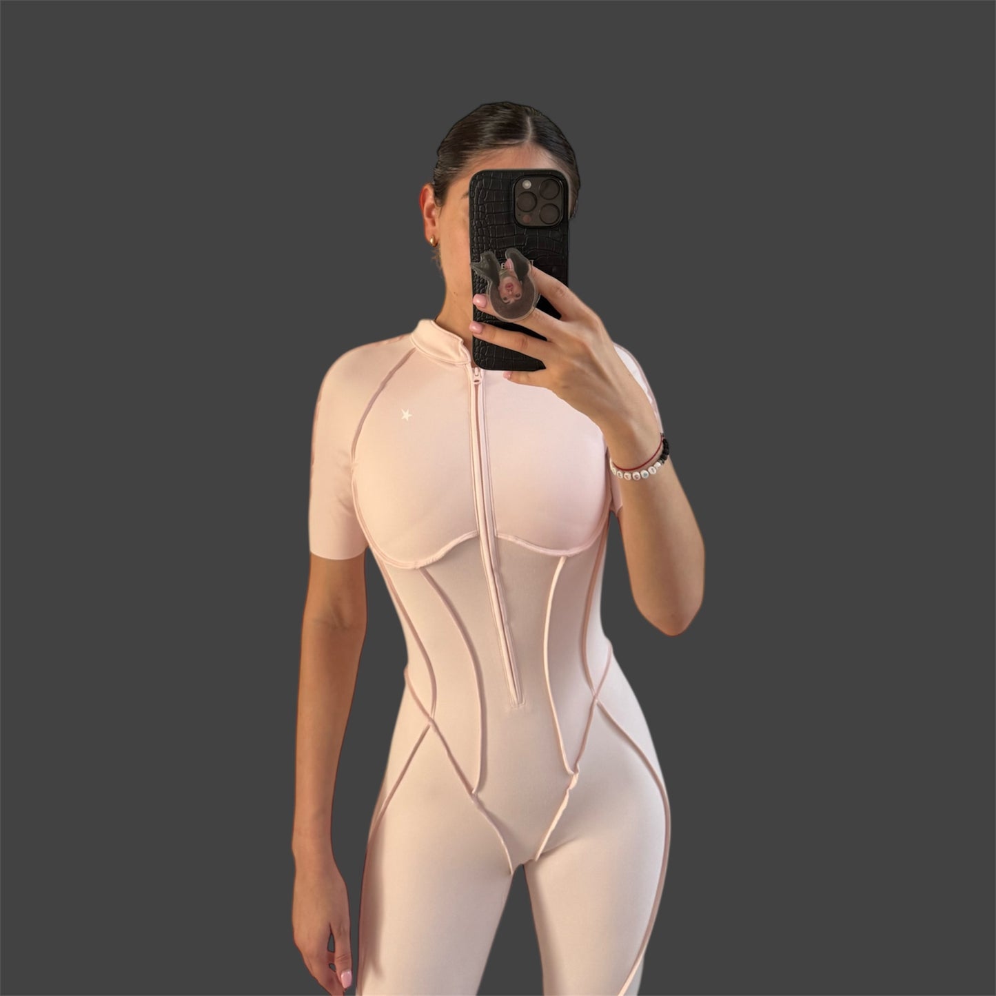 GALAXY ZIP BABY ROSA PASTEL - JUMPSUIT
