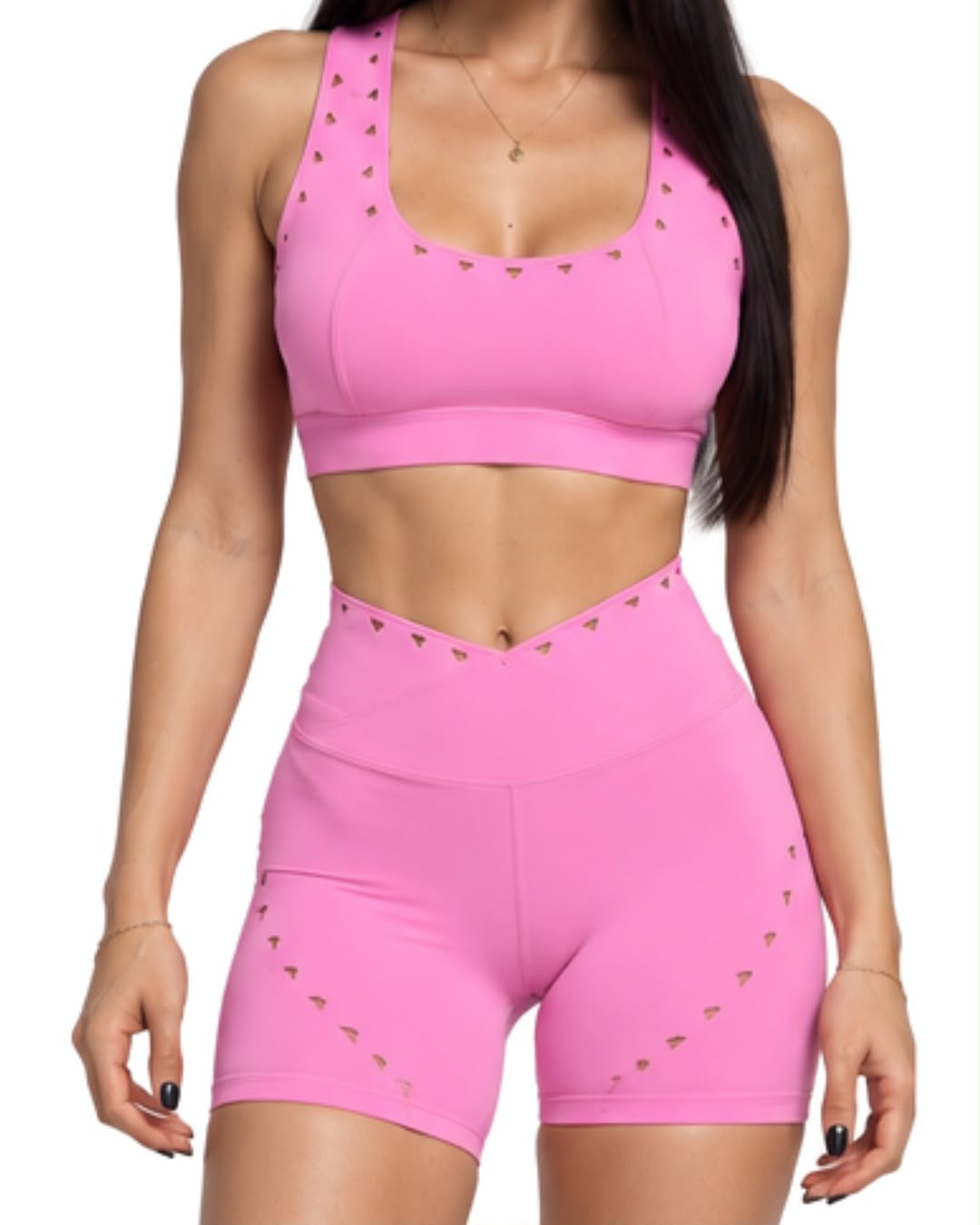 SET TRIANGLE PINK - BIKER
