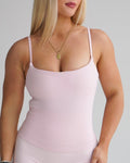 TOP SARA TANK - 2 FLARE ROSA