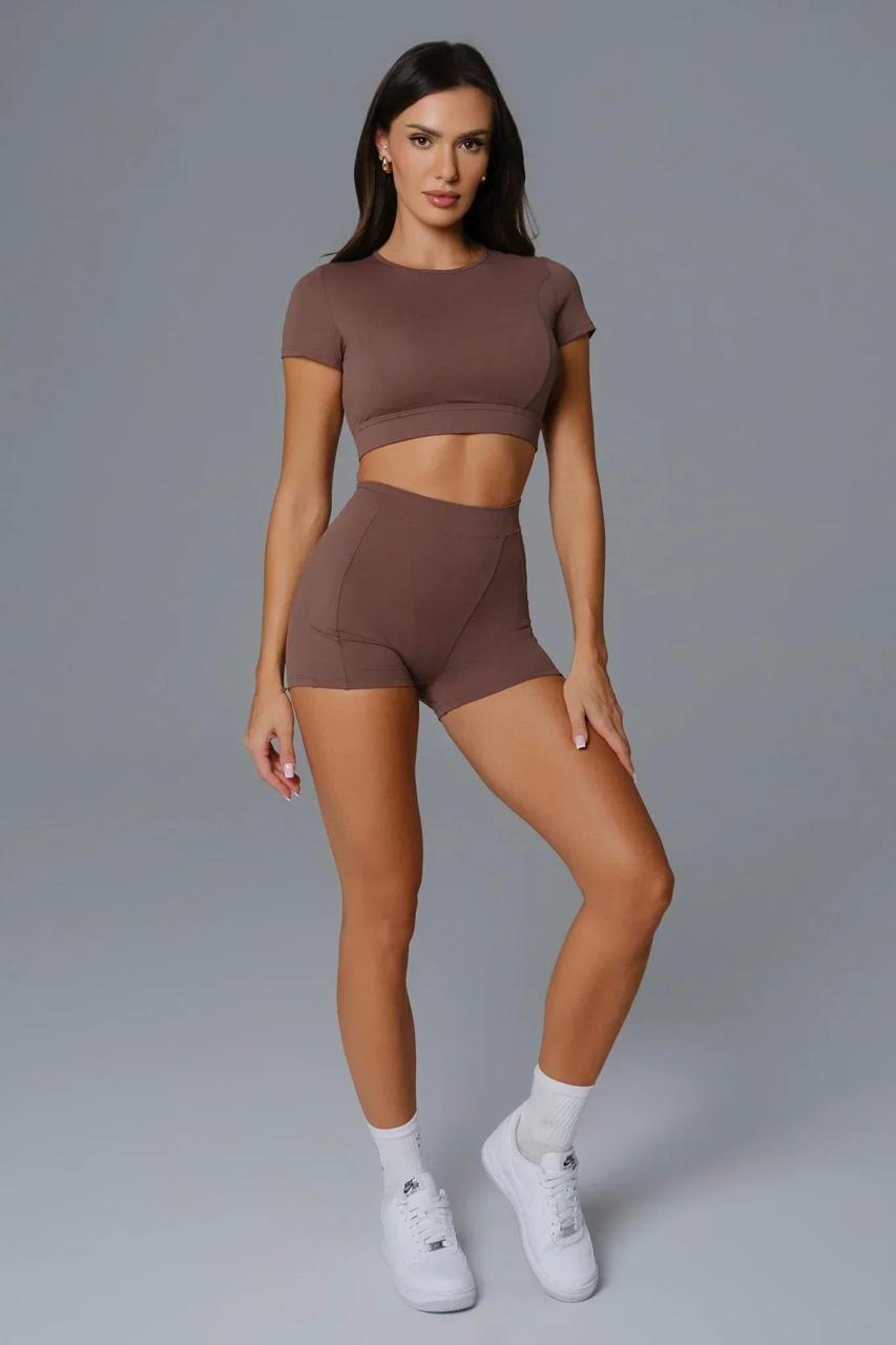 TOP MANGA CORTA ASTRAL CAFÉ