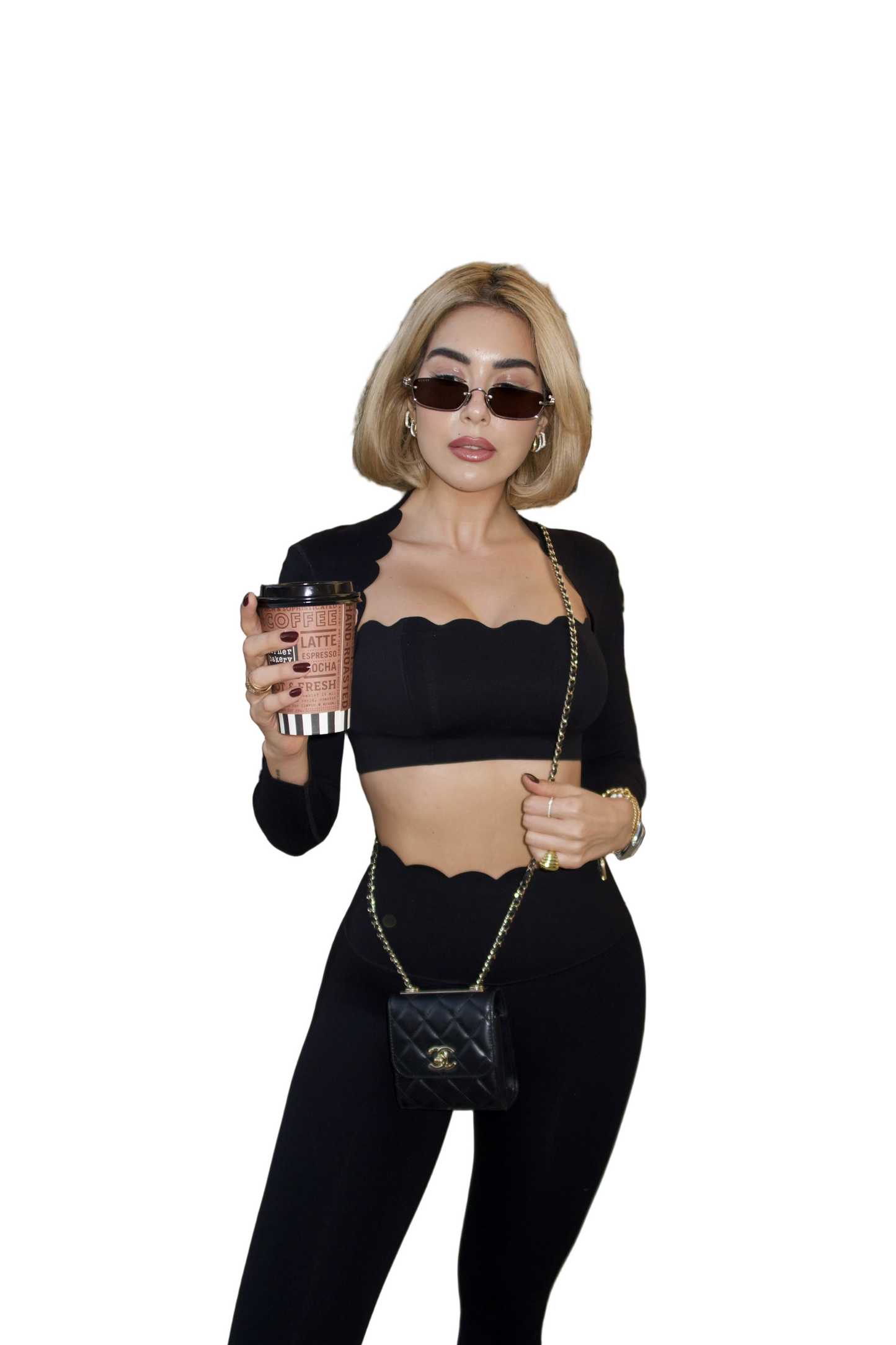 CORDELIA WAVES  BLACK - TOP