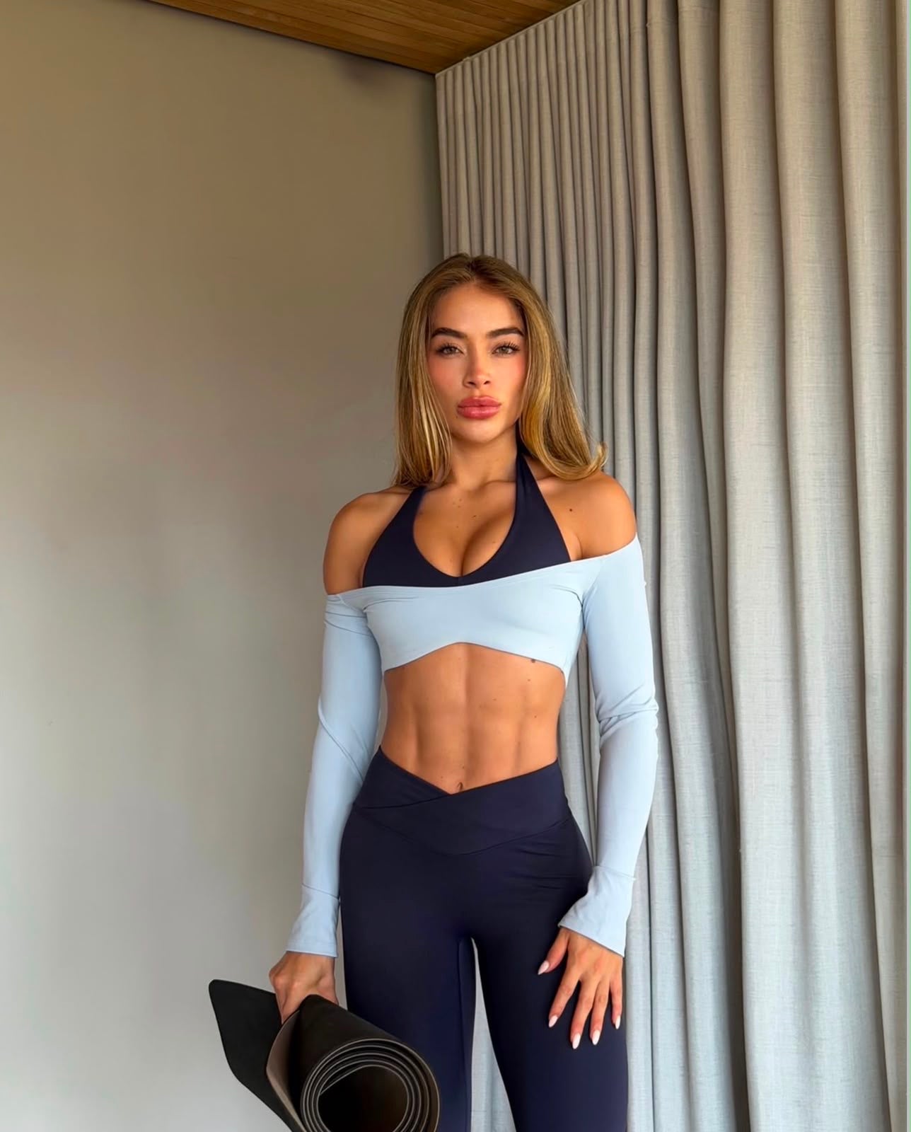 SIENNA AZUL - LEGGING CORTE V