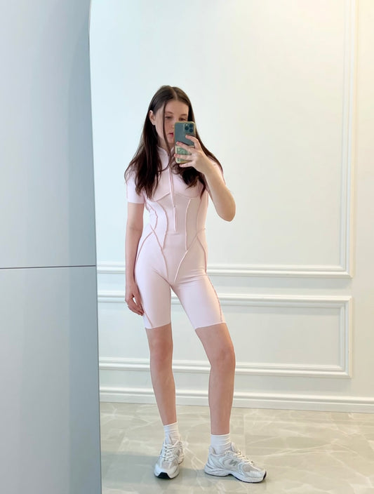 GALAXY ZIP BEBE ROSA PASTEL - JUMPSUIT