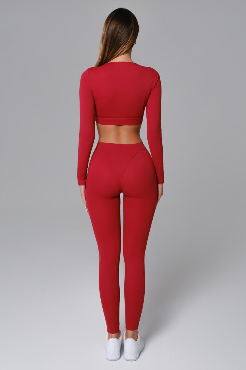 TOP MANGA LARGA ASTRAL ROJO