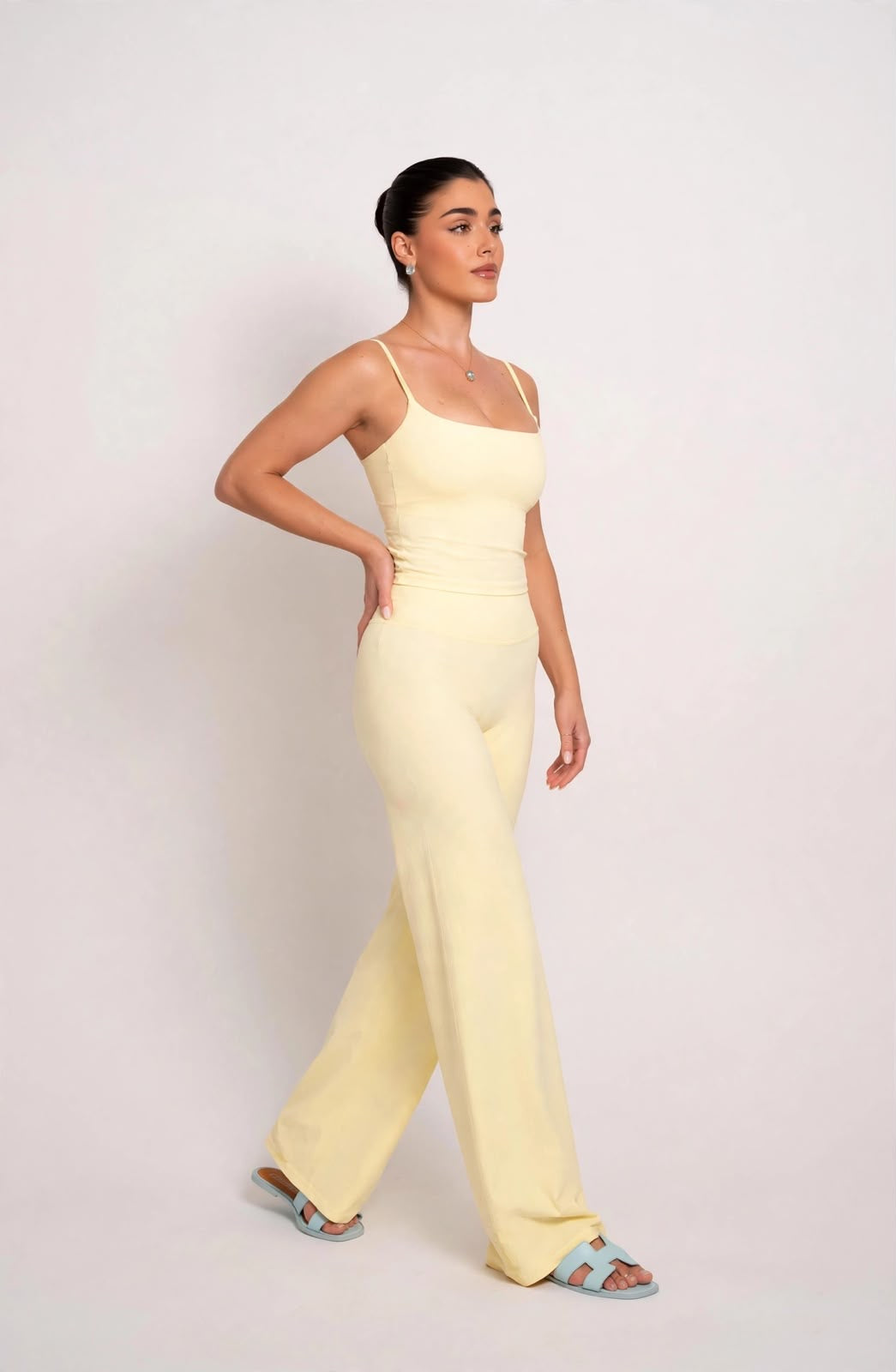 LEGGING SARA TANK - 2 FLARE AMARILLO