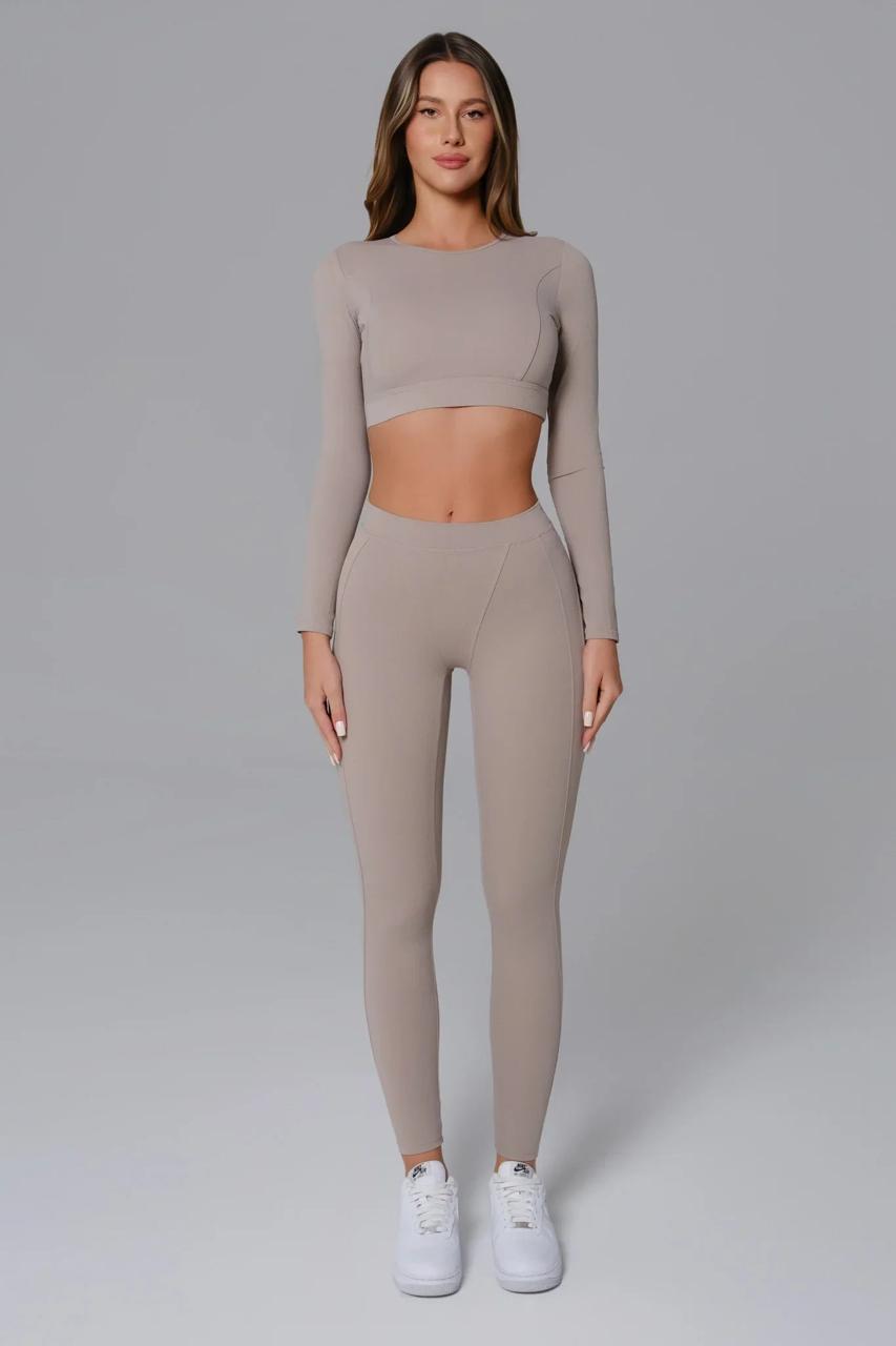 TOP MANGA LARGA ASTRAL BEIGE