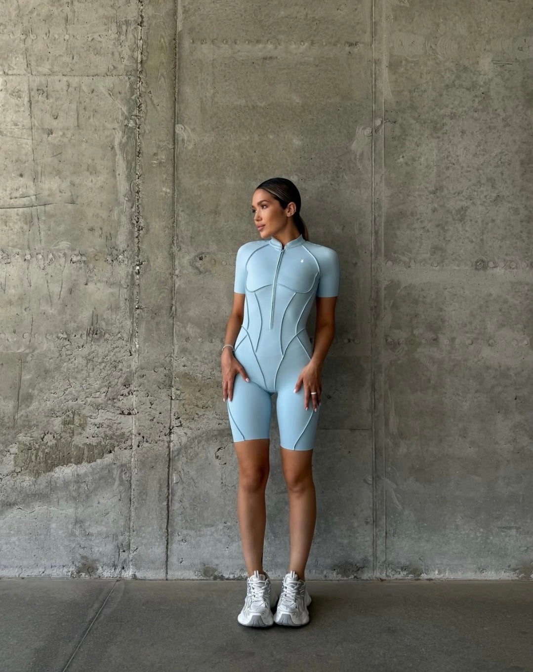 GALAXY ZIP BABY AZUL - JUMPSUIT