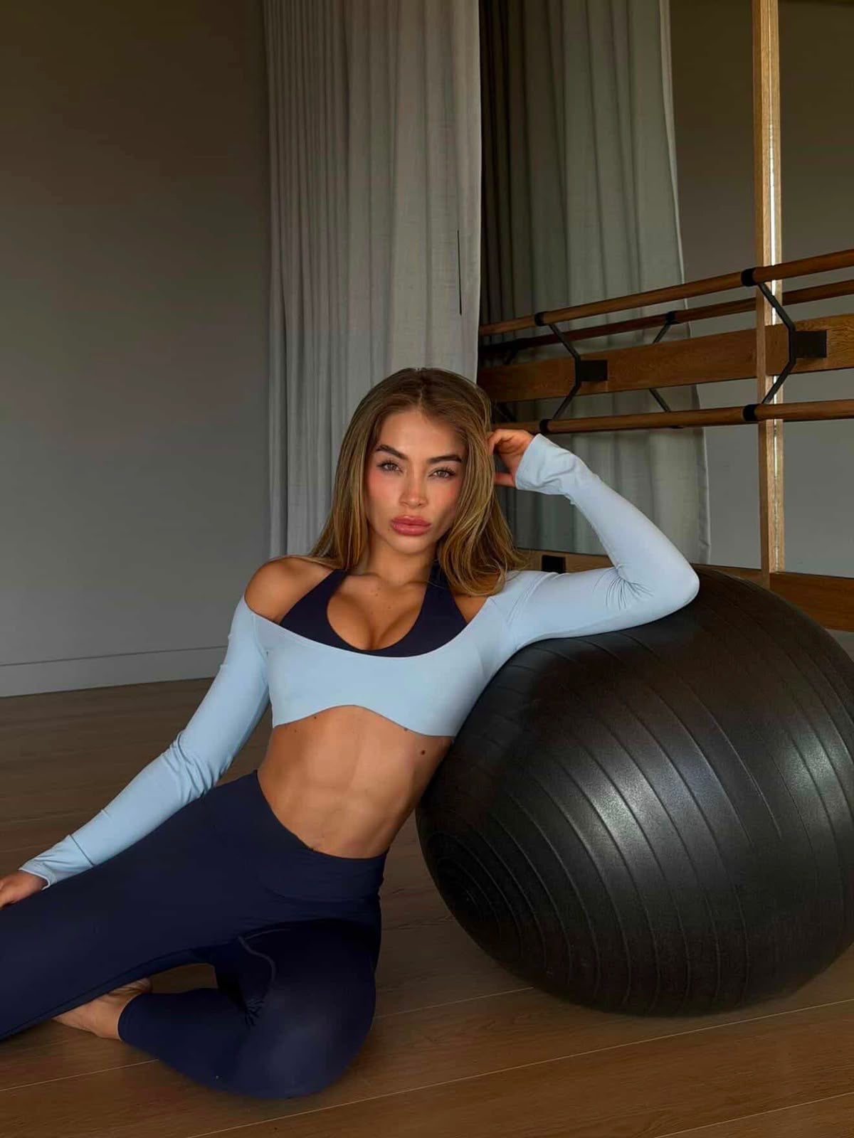 SIENNA AZUL - LEGGING PRETINA ALTA