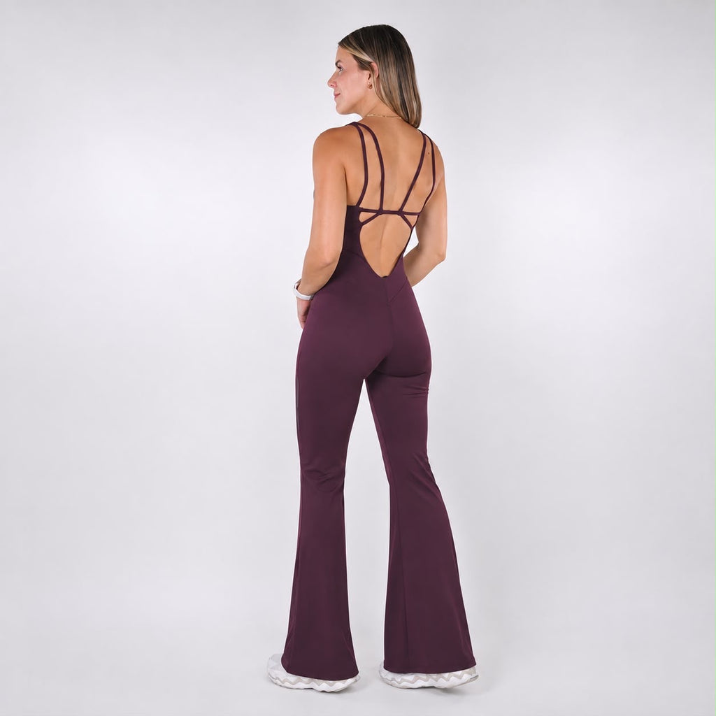 HAILEY FLARE MORADO - JUMPSUIT