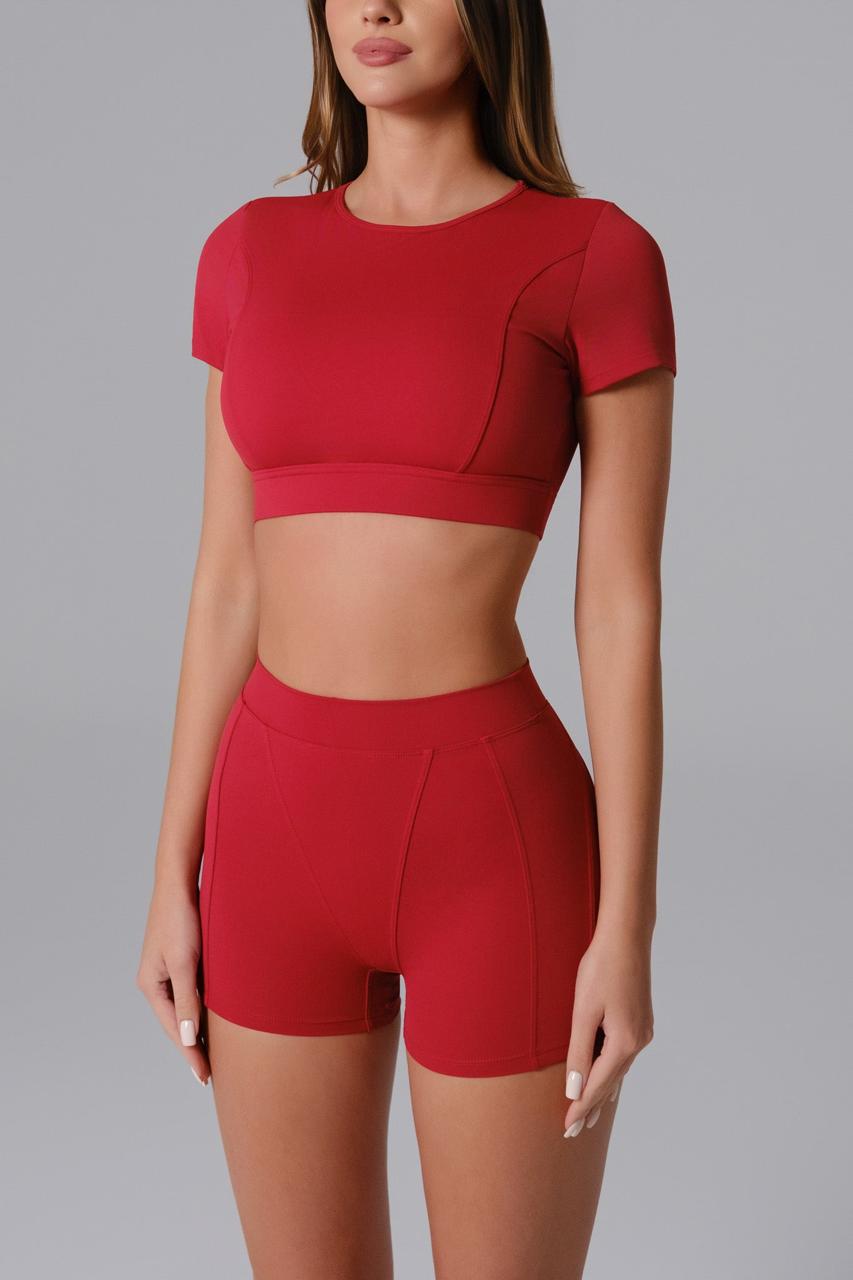TOP MANGA CORTA ASTRAL ROJO