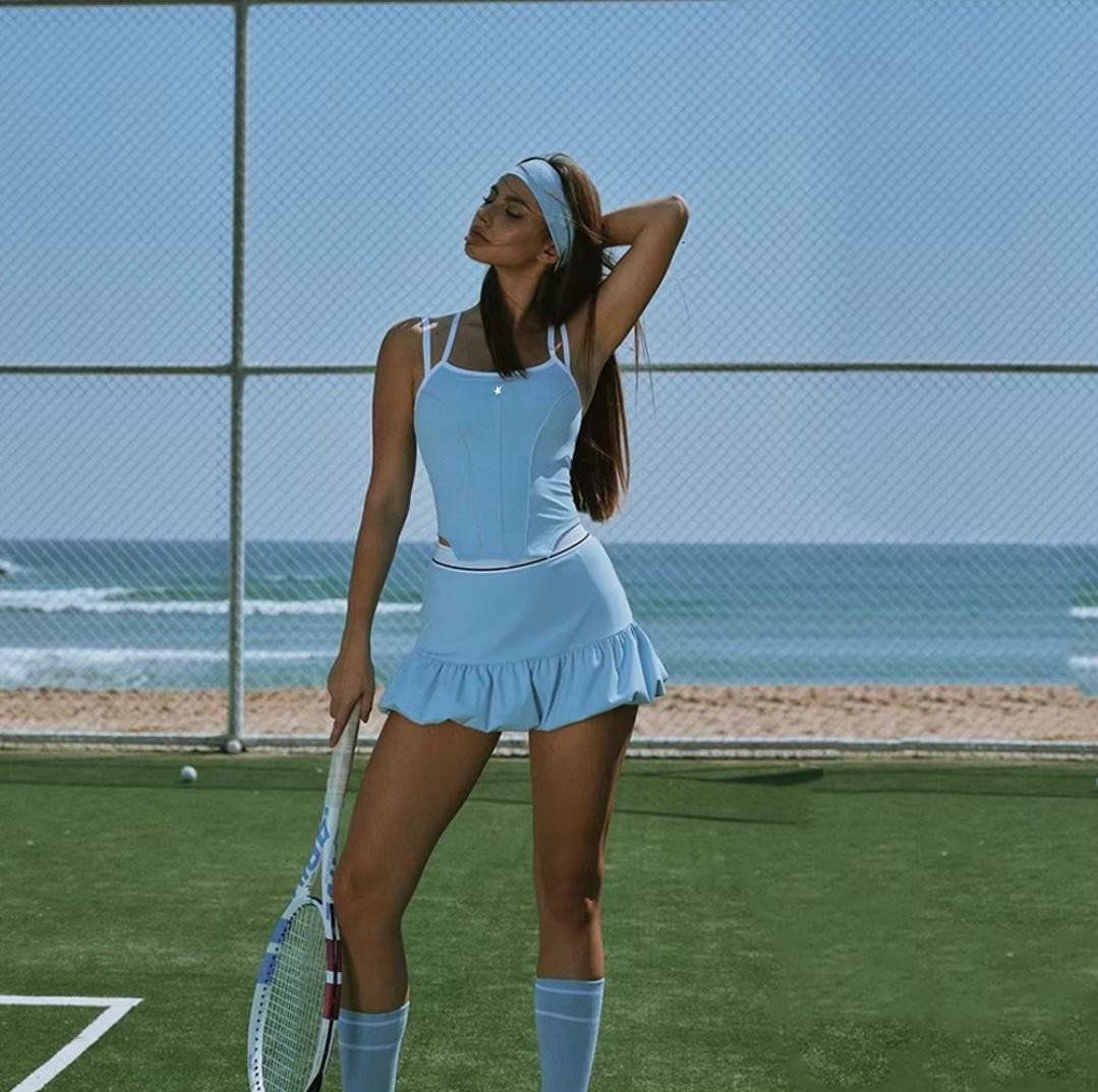 ISABELLA BLUE CORSET - SET