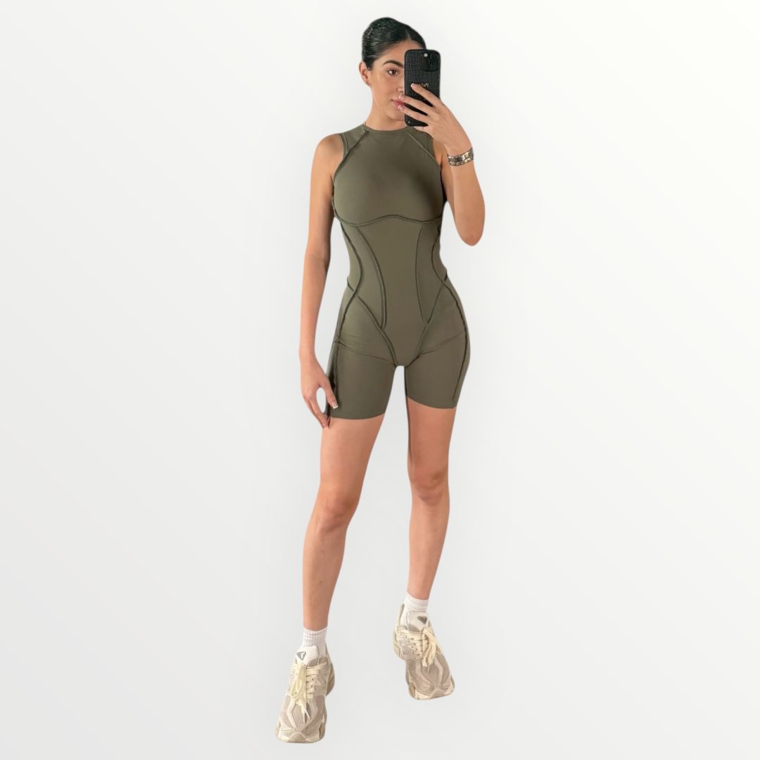 SWEET GALAXY VERDE MILITAR - JUMPSUIT