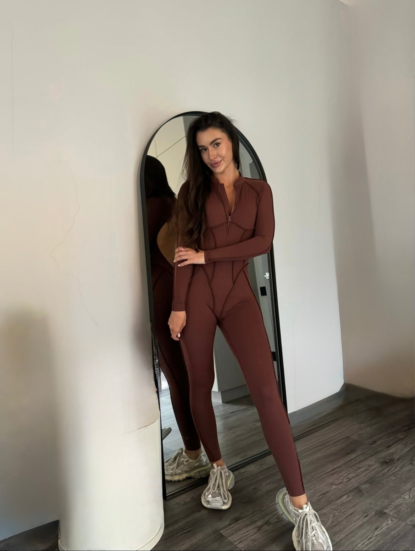GALAXY ZIP FULL CAFE - JUMPSUIT