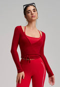 WRAP TOP - ROJO