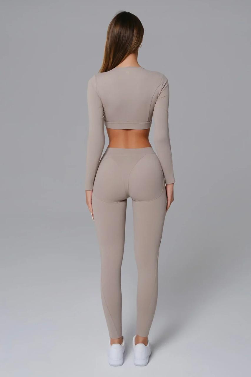 TOP MANGA LARGA ASTRAL BEIGE