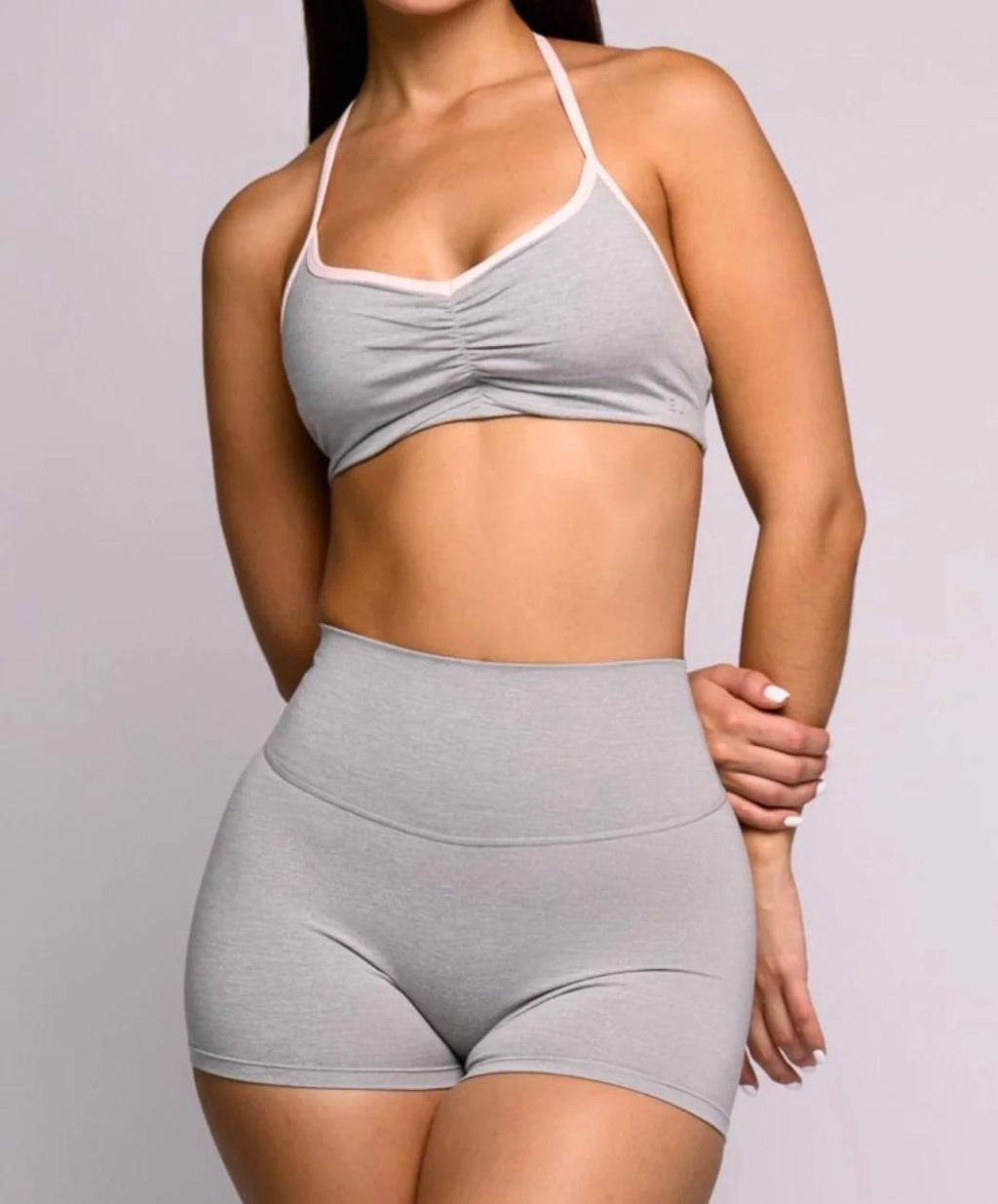 SHORT MIAMI - GRIS ROSA