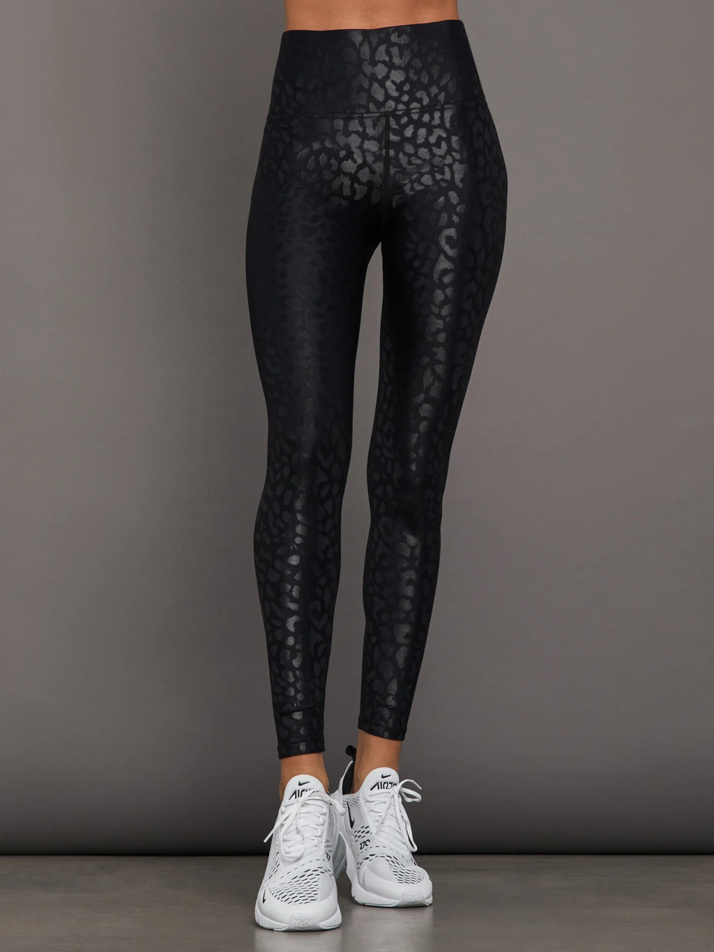 GLOSSY BLACK LEOPARD CARBON 38 - LEGGING
