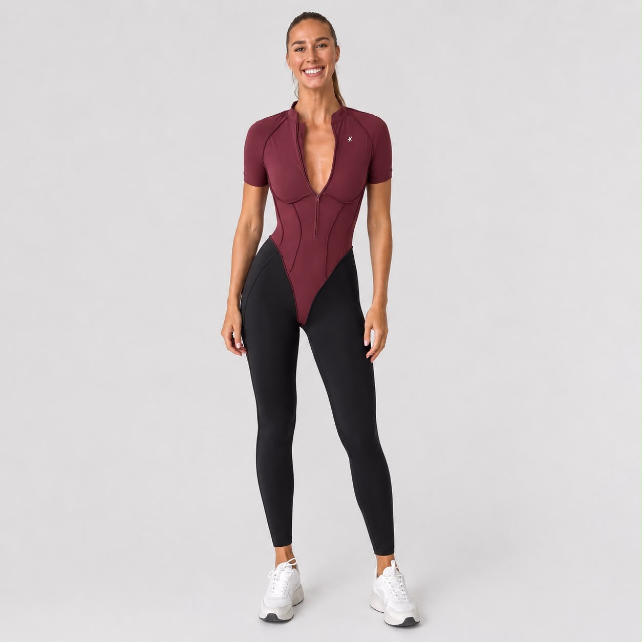GALAXY ZIP TINY BICOLOR CAFE - JUMPSUIT