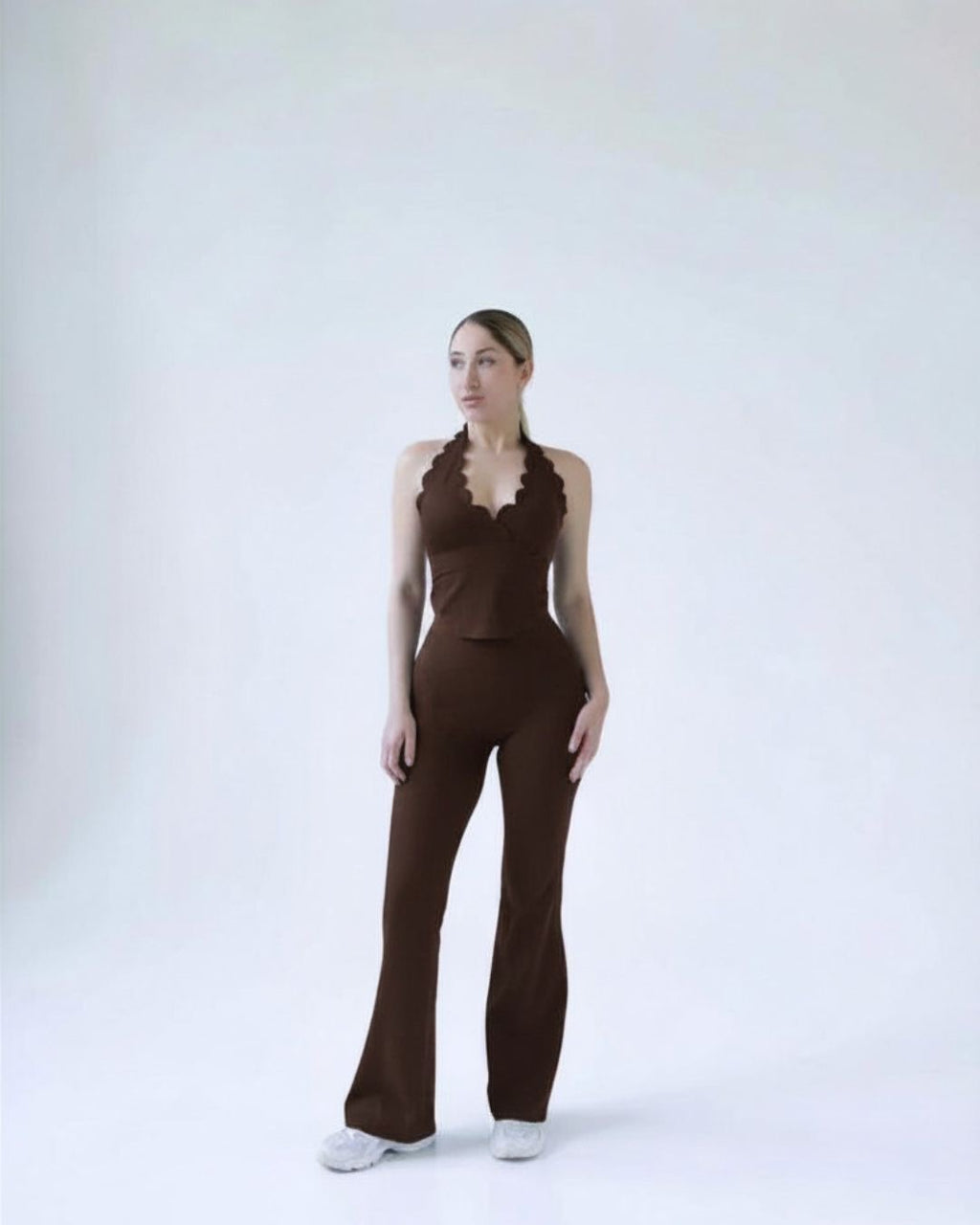 SET NEREA HALTER - CAFÉ CHOCOLATE