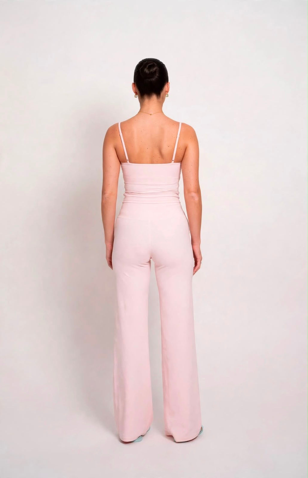LEGGING SARA TANK - 2 FLARE ROSA