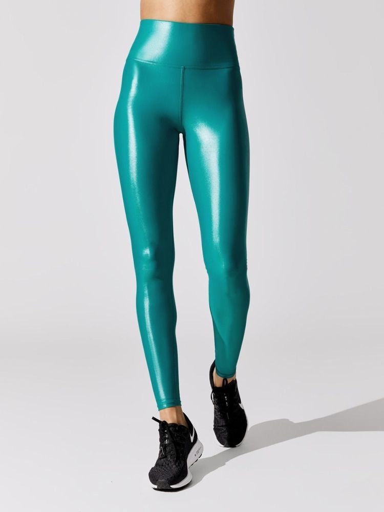 GLOSSY TURQUESA CARBON 38 - LEGGING