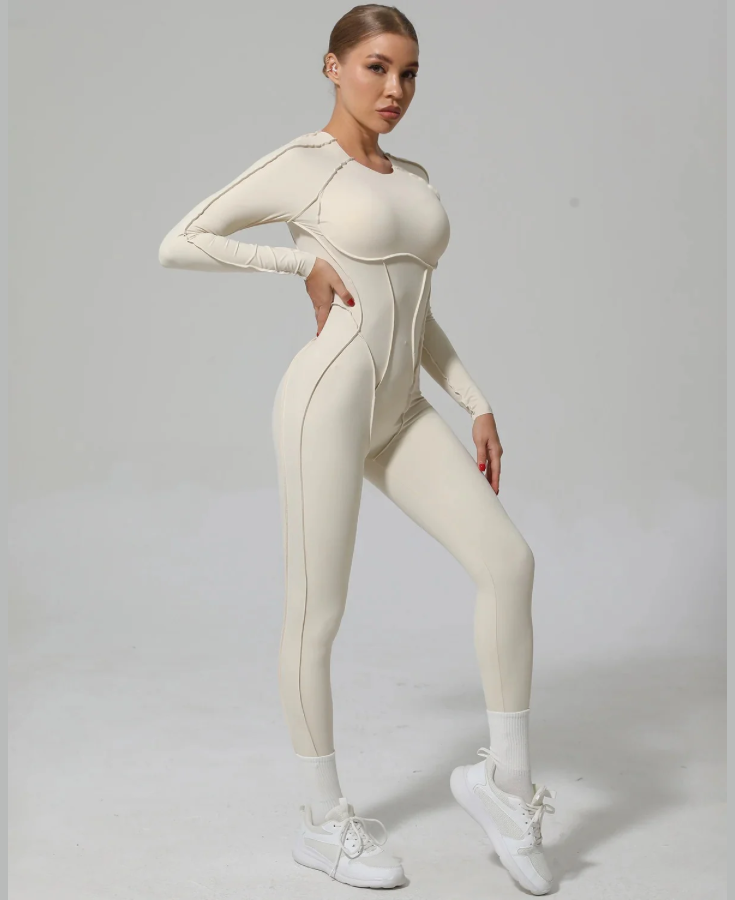 GALAXY FULL IVORY  -JUMPSUIT