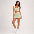 T SHIRT VERDE - SET FALDA