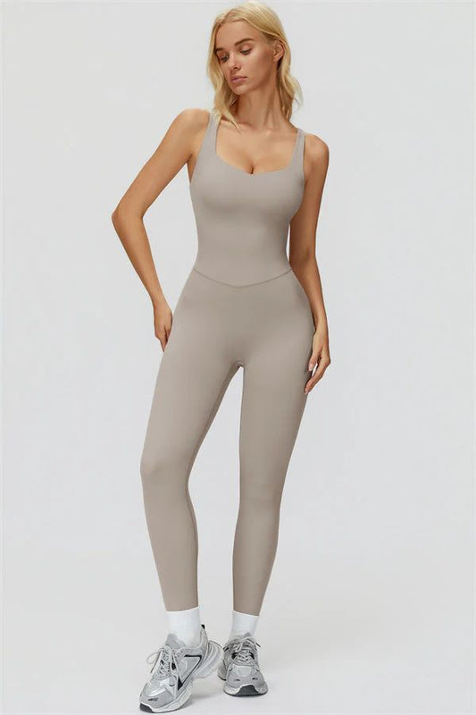 HAILEY SKINNY BEIGE / JUMPSUIT