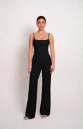 LEGGING SARA TANK - 2 FLARE NEGRO