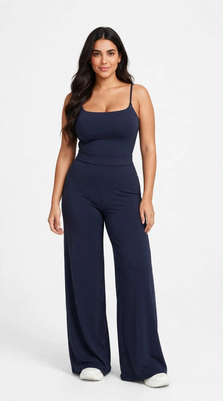 TOP SARA TANK - 2 FLARE AZUL