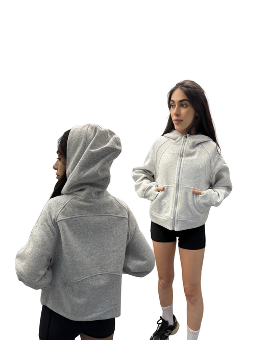 TEDDY JACKET / GRIS CLARO