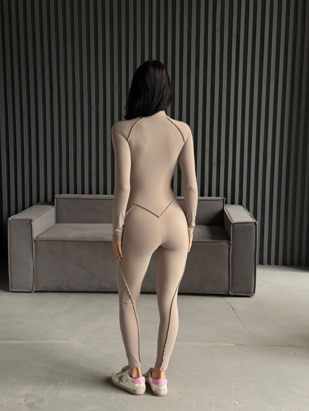 GALAXY SWEET ZIP FULL NUDE- / JUMPSUIT