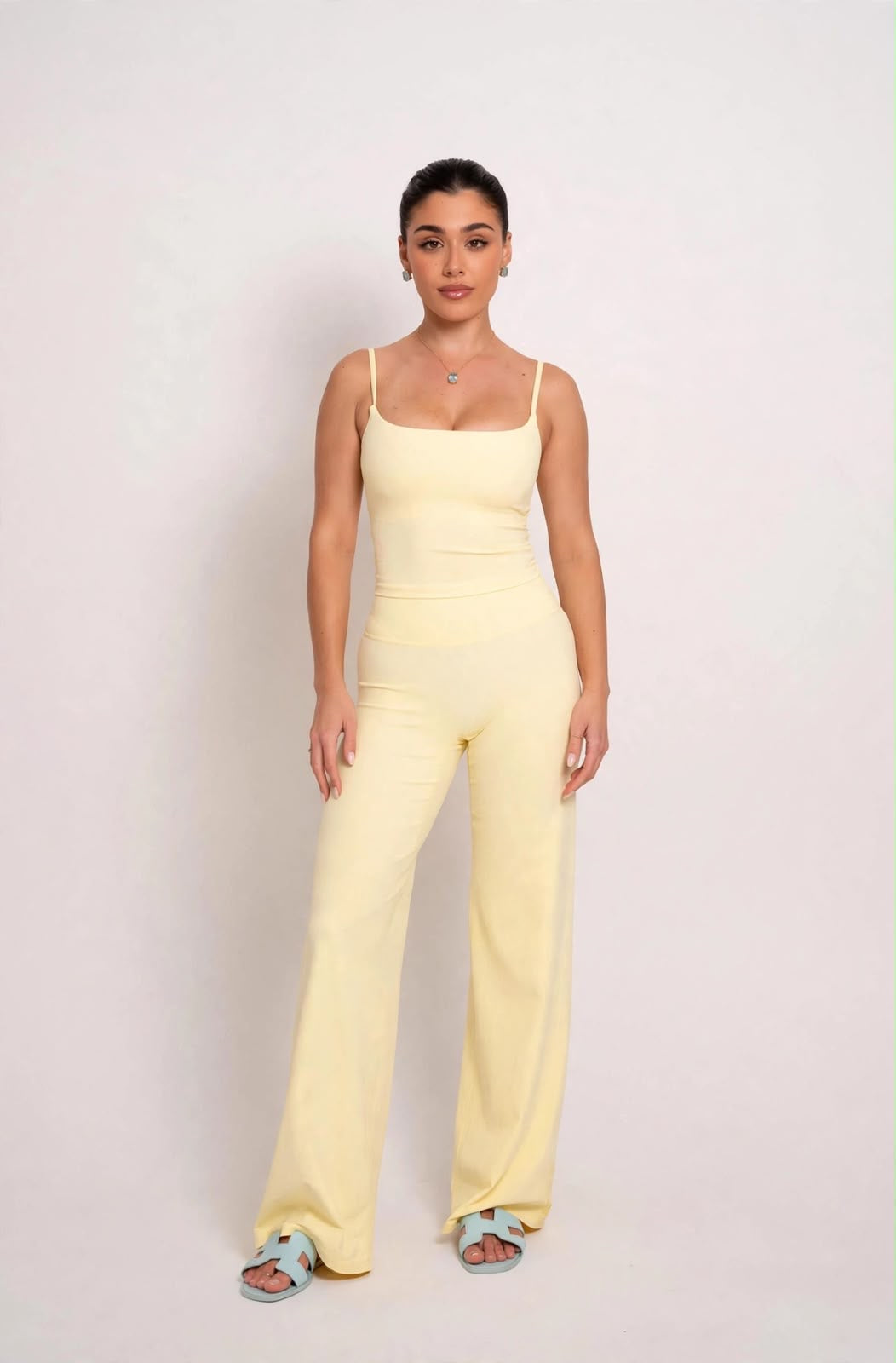 LEGGING SARA TANK - 2 FLARE AMARILLO