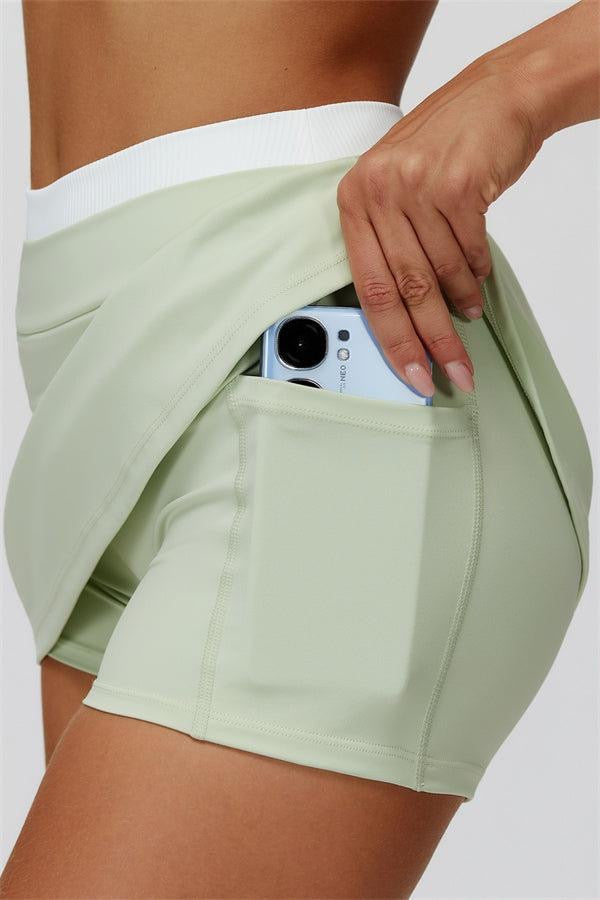 T SHIRT VERDE - SET FALDA