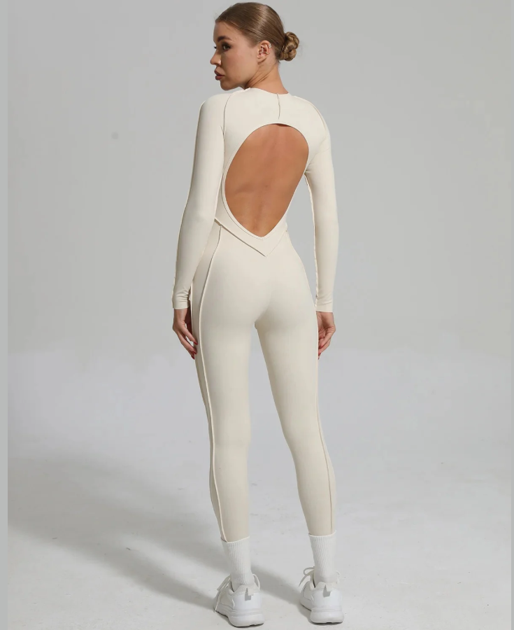 GALAXY FULL IVORY  -JUMPSUIT