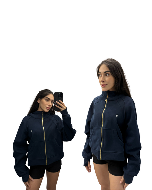 TEDDY JACKET / AZUL MARINO