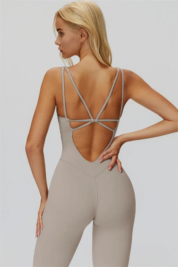HAILEY FLARE BEIGE / JUMPSUIT