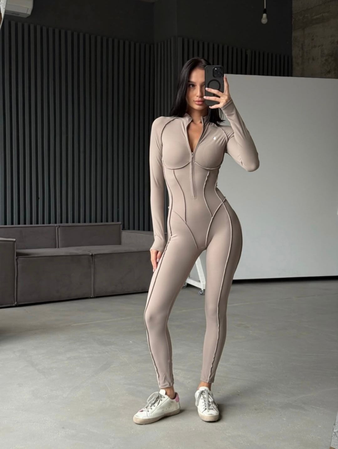 GALAXY SWEET ZIP FULL NUDE- / JUMPSUIT