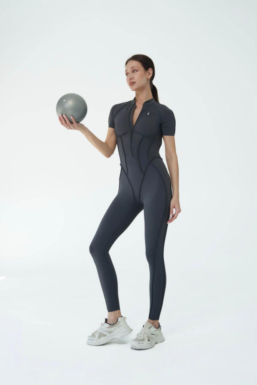GALAXY TINY ZIP GRIS - JUMPSUIT