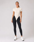 GALAXY ZIP TINY BICOLOR IVORY - JUMPSUIT
