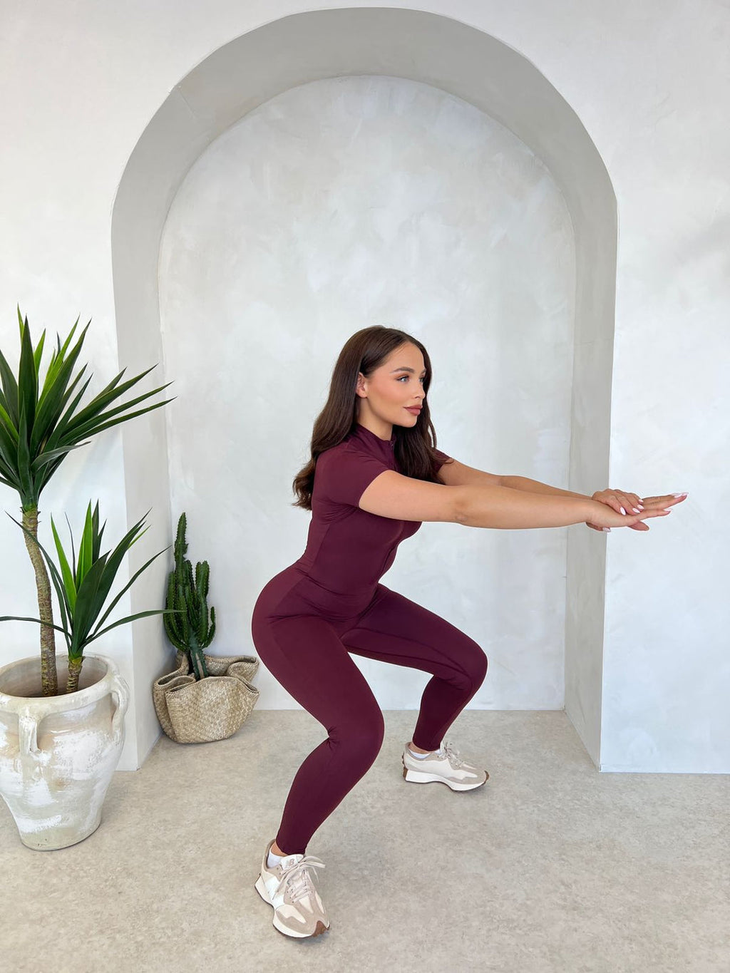 ZIP TINY MERLOT - JUMPSUIT