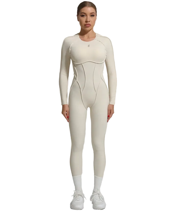 GALAXY FULL IVORY  -JUMPSUIT