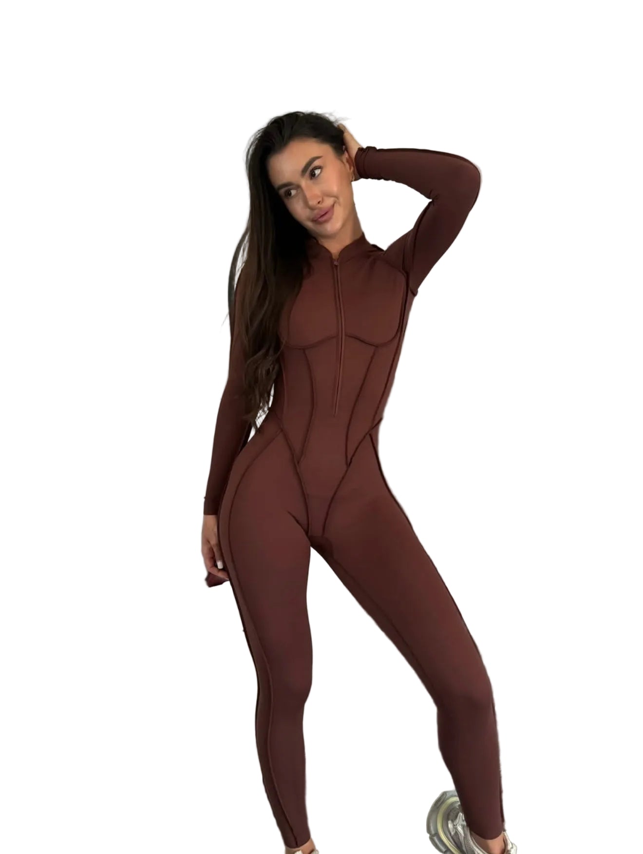 GALAXY ZIP FULL CAFE - JUMPSUIT