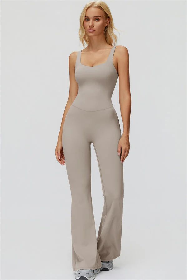 HAILEY FLARE BEIGE / JUMPSUIT