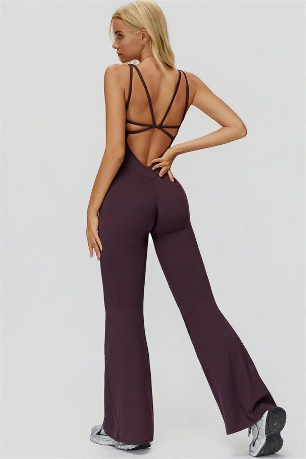 HAILEY FLARE MORADO / JUMPSUIT