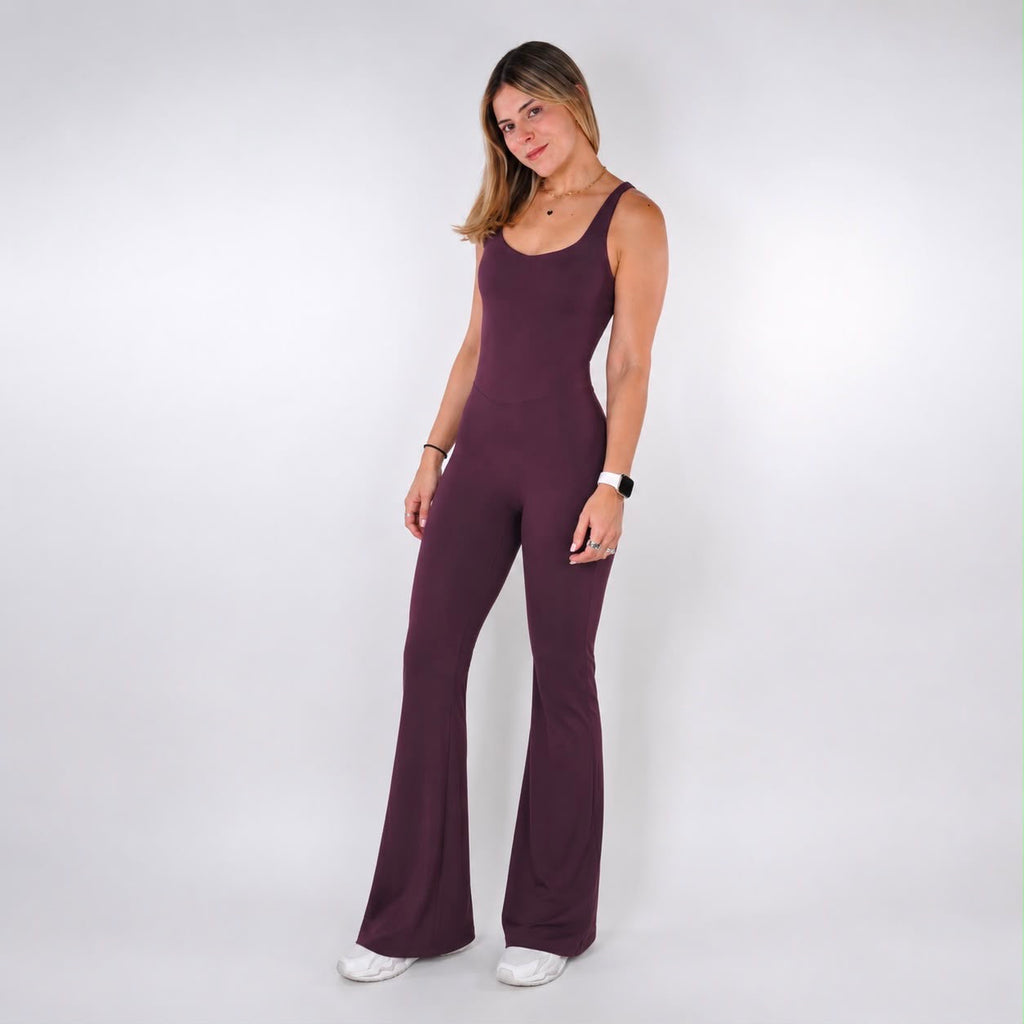 HAILEY FLARE MORADO - JUMPSUIT